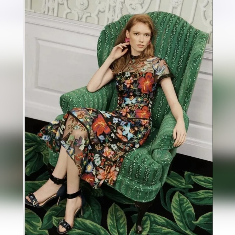 Janine by Vone Embroidered Dress for Anthropologie
